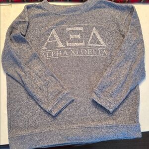 Alpha Xi Delta grey fleece